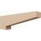 Ekena Millwork 4"W x 24"D x 8"H Thin Clemmons Rough Cedar Woodgrain TimberThane Corbel, Primed Tan CORUR04X24X08CLERCPR - alternate 1